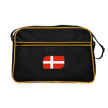 Flag of Denmark Scandinavia Danish Flag Travel - Retro Bag - black/gold - Front