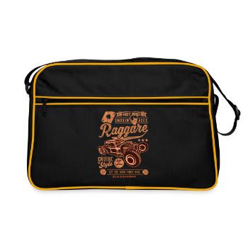 Ragger Collage T-Shirts - Sac Retro - noir/or - Devant