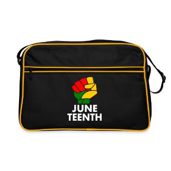 juneteenth - Sac Retro - noir/or - Devant