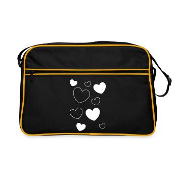 Saint-Valentin, Saint-Valentin, Saint-Valentin - Sac Retro - noir/or - Devant