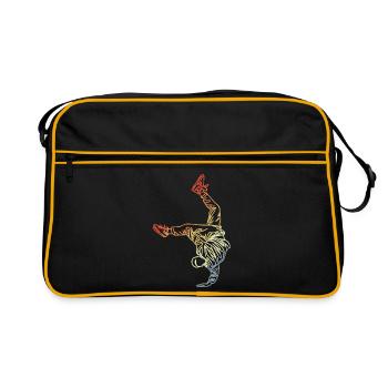 Dessin vintage Breakdancer - Sac Retro - noir/or - Devant