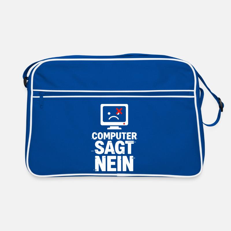 Computer Sagt Nein Meme Retro Tasche