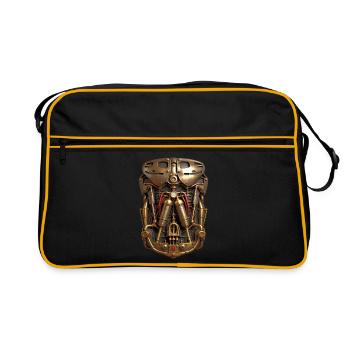 CYBORG ARMOR - steam punk'n'roll - Sac Retro - noir/or - Devant