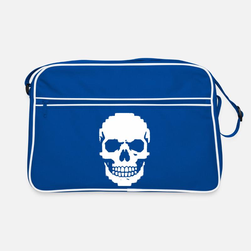 Pixel Totenkopf Schädel 8-Bit Retro Tasche