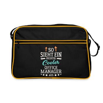 Cool Office Manager Team Leadership Office - Retro Bag - black/gold - Front