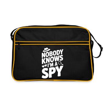 Nobody Knows I'm a Spy - Retro Bag - black/gold - Front