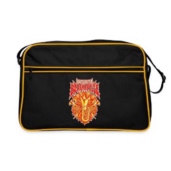 Laut Lauter Blaskapelle - Retro Tasche - Schwarz/Gold - Vorne