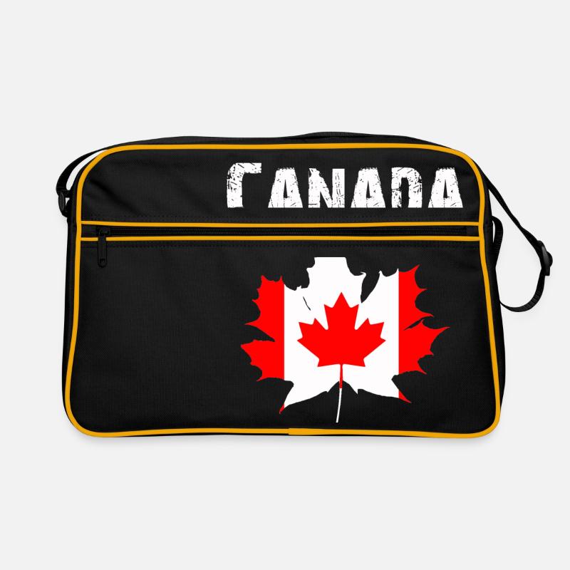 Nation-Design Canada Feuille d'érable RLUNi - Sac Retro - noir/or