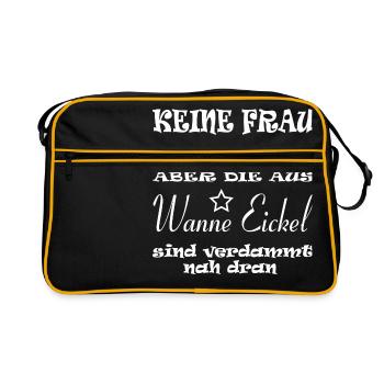 PF Wanne Eickel - Retro Tasche - Schwarz/Gold - Vorne