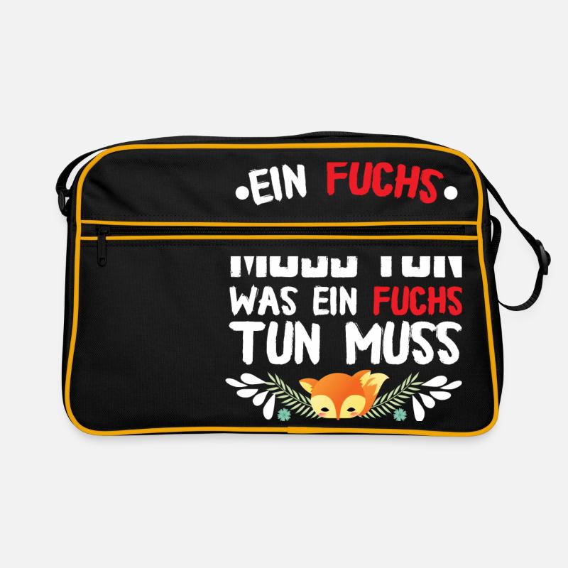 Was ein Fuchs tun muss? Retro Tasche