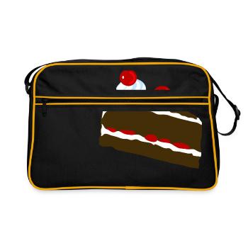 gâteau monstre - Sac Retro - noir/or - Devant