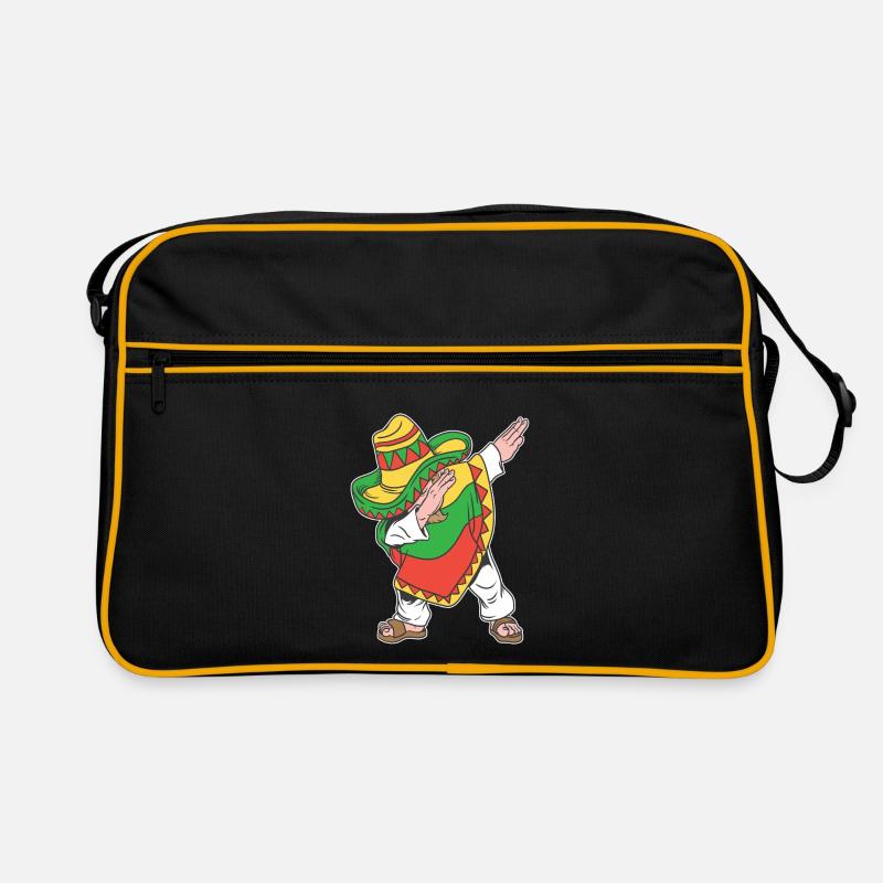 Dabbing Mexican Poncho Cinco de Mayo Fiesta Gift Retro Bag