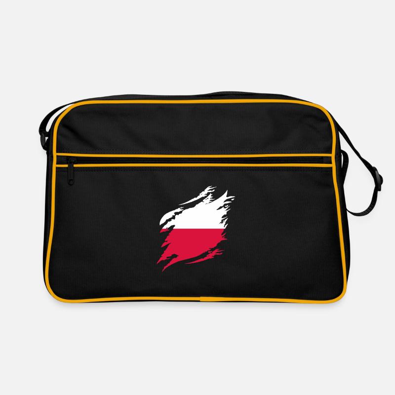 Drapeau de Pologne utilisé Look Polska Drapeau polonais Sac Retro