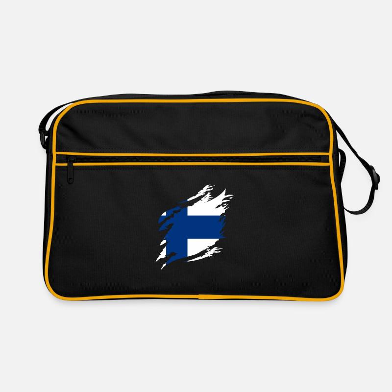 Drapeau finlandais Suomi Drapeau finlandais Look utilisé Sac Retro