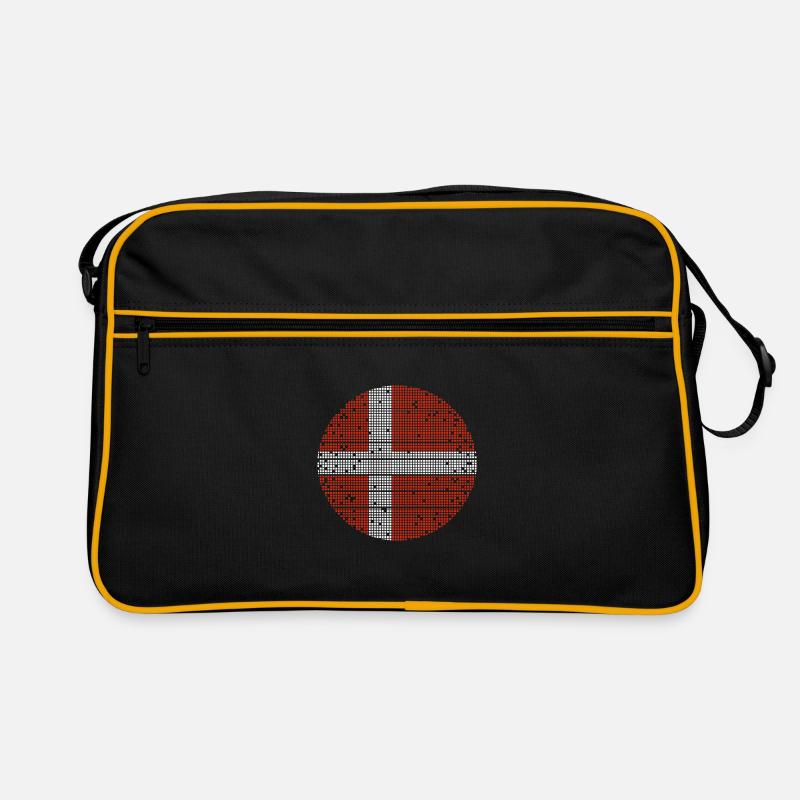 Danemark Drapeau Scandinavie Drapeau danois Voyage Sac Retro