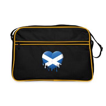 Scotland Flag Scottish flag Alba GB UK - Retro Bag - black/gold - Front