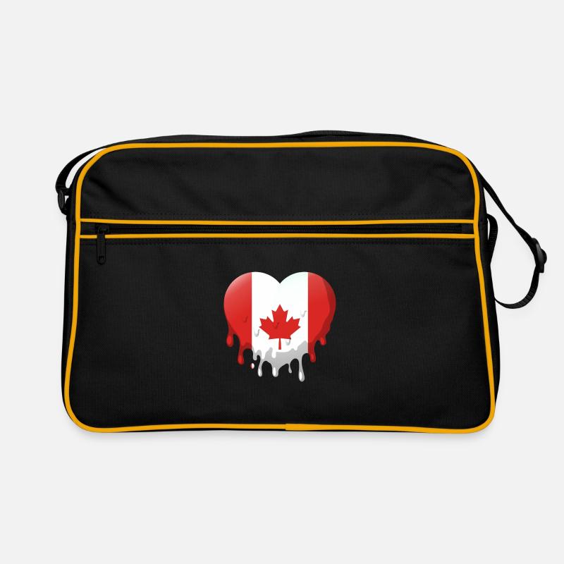 Drapeau du Canada Feuille d’érable Drapeau canadien Canada Sac Retro