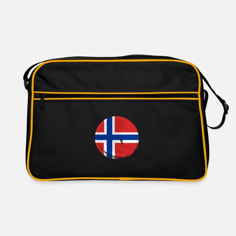 Norvège Drapeau Scandinavie Drapeau norvégien Sac Retro
