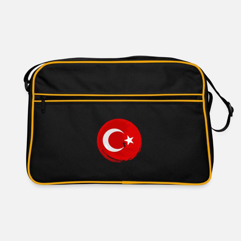 Drapeau de Turquie Utilisé Look Drapeau Turc Vintage Sac Retro