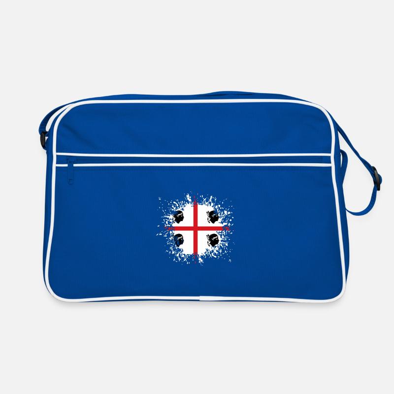 Sardaigne Drapeau Klecks Drapeau sarde Splash Sac Retro