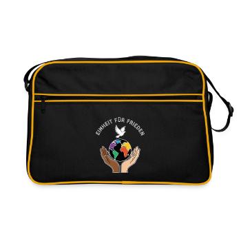 Unity for Peace - Retro Bag - black/gold - Front