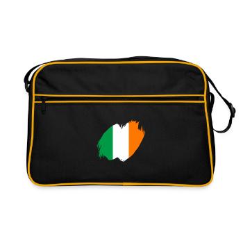 Drapeau irlandais Vintage Drapeau irlandais Dublin - Sac Retro - noir/or - Devant