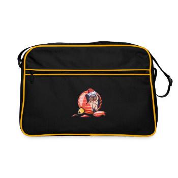 Carlin Chien Carlin Carin Noël - Sac Retro - noir/or - Devant