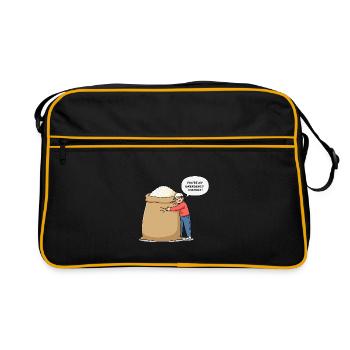 You are my emergency contact ! - Retro Bag - black/gold - Front