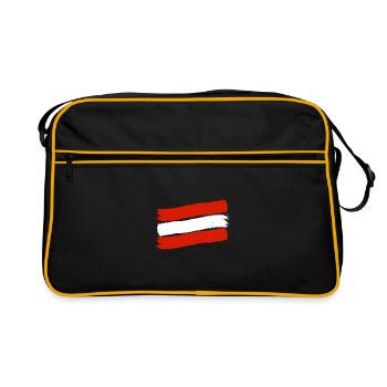 Austria Flag Austria Austrian flag AT - Retro Bag - black/gold - Front