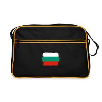 Drapeau bulgare Drapeau bulgare Sables d’or - Sac Retro - noir/or - Devant