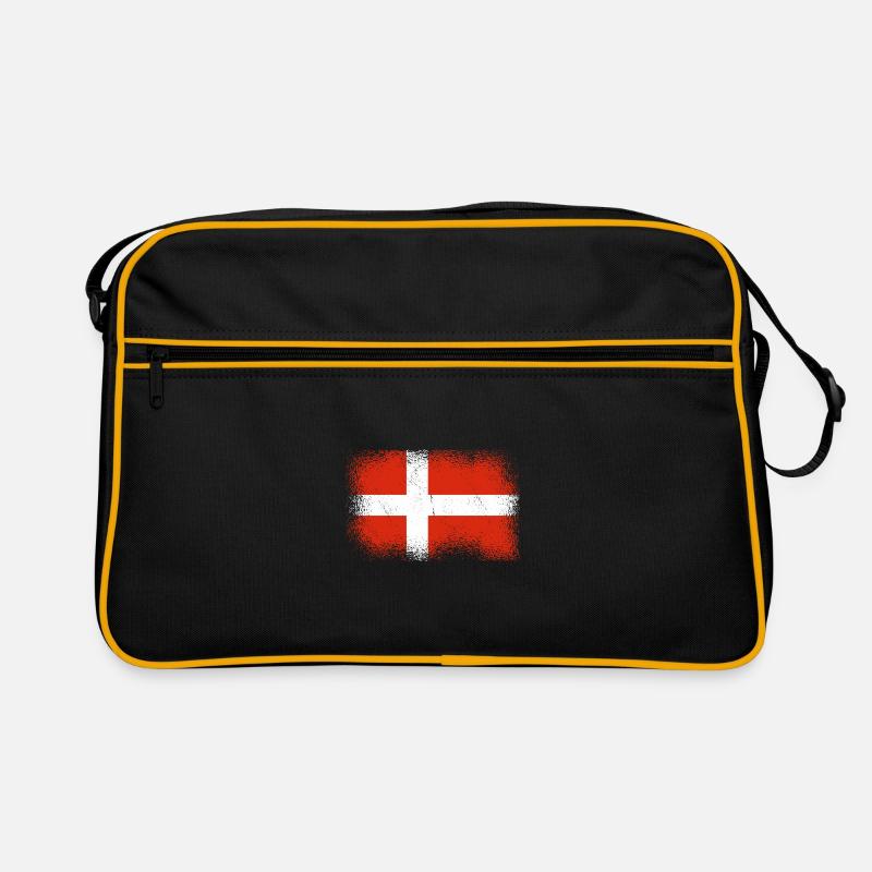 Danemark Drapeau Scandinavie Drapeau danois Voyage Sac Retro
