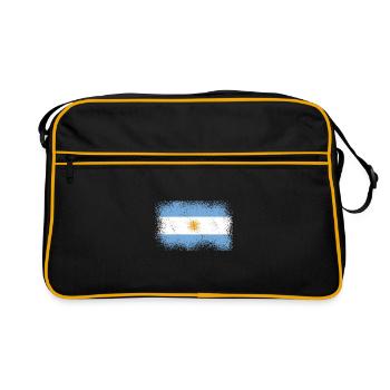 Drapeau de l’Argentine Amérique du Sud Drapeau argentin - Sac Retro - noir/or - Devant