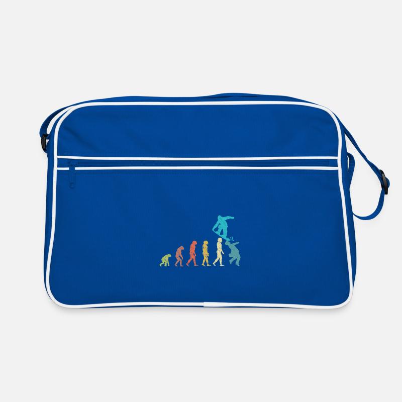 Snowboarder Evolution Snowboard Wintersport Retro Tasche