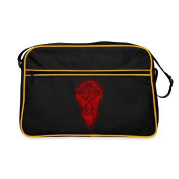 celtic cross - Celtic Cross - Celtic Vikings - Retro Bag - black/gold - Front
