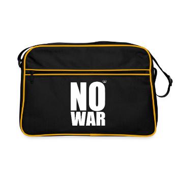 No war - Retro Bag - black/gold - Front
