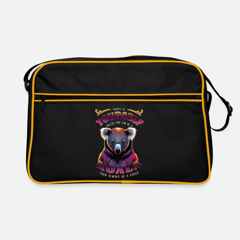 Sei immer du selbst - Koala - Spruch Retro Tasche