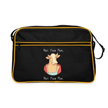 Not Your Mum, Not Your Milk - Retro Bag - black/gold - Front