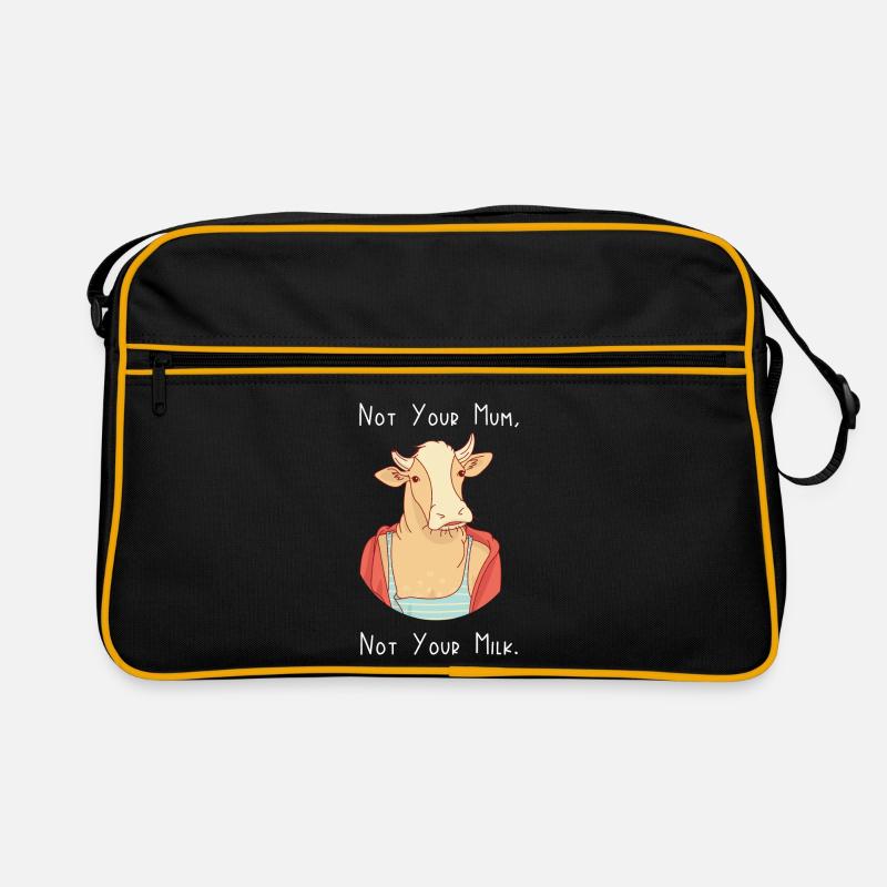 Nicht deine Mutter, nicht deine Milch Retro Tasche