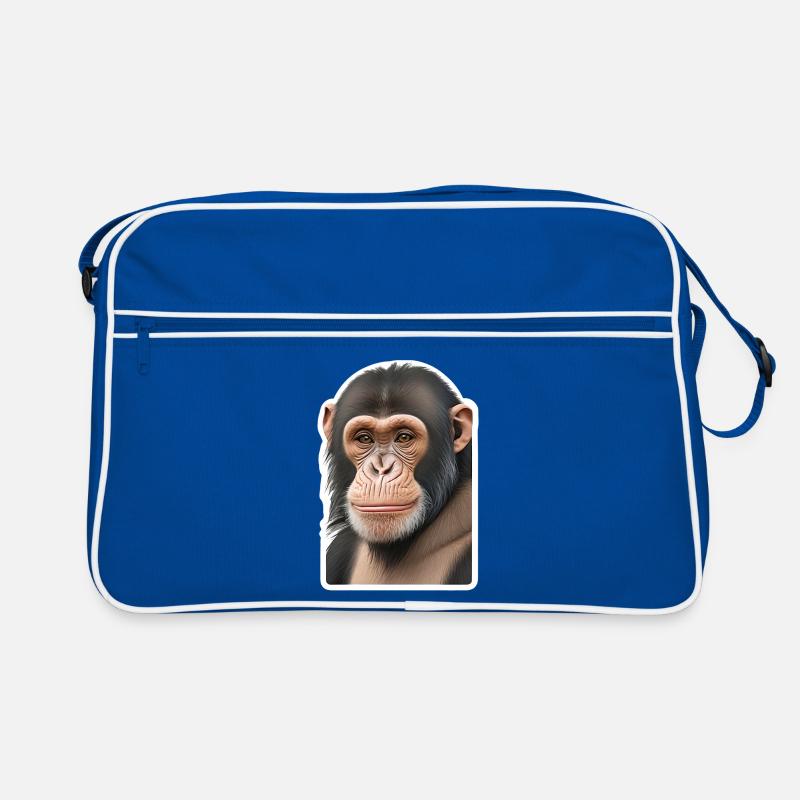 Schimpanse Retro Tasche