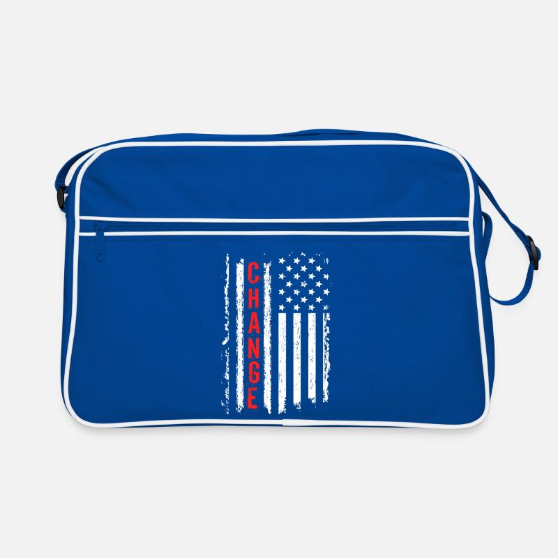 Drapeau américain créatif avec effet de choc Sac Retro