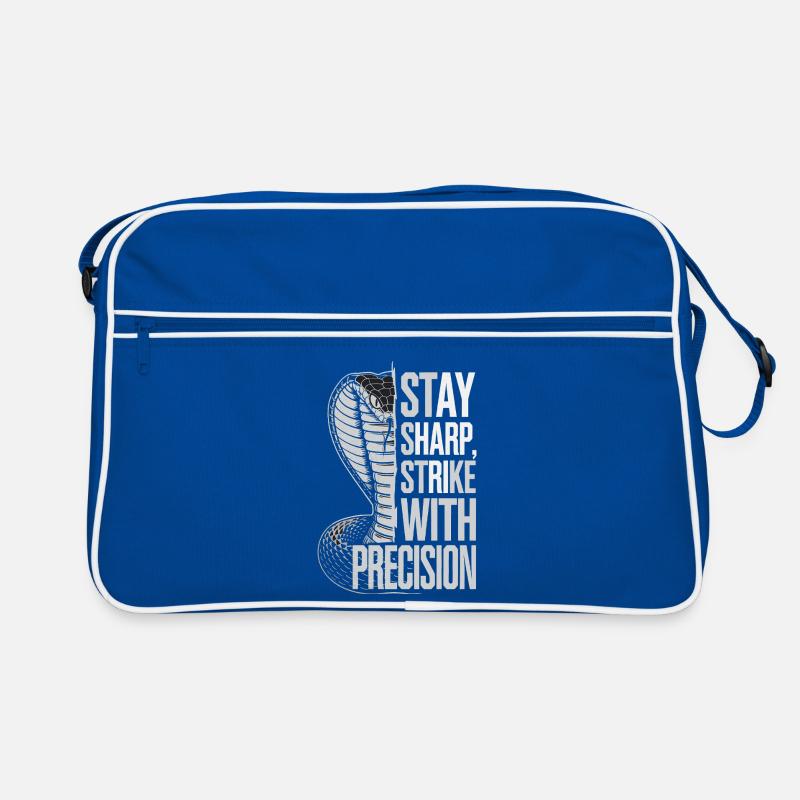 Cobra mit Präzisionszitat Retro Tasche