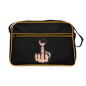 Middle Finger Stinger Finger Wrench - Retro Bag - black/gold - Front
