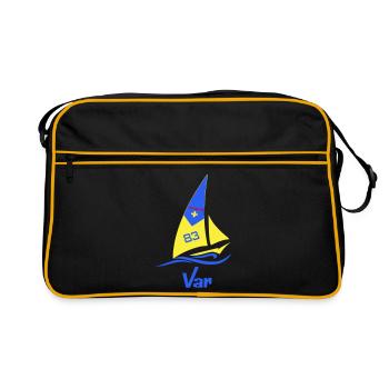 Voilier Var 83 - Sac Retro - noir/or - Devant
