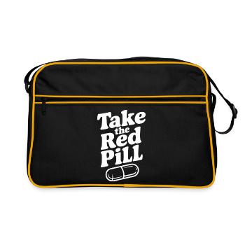 Take the Red Pill - Retro Bag - black/gold - Front