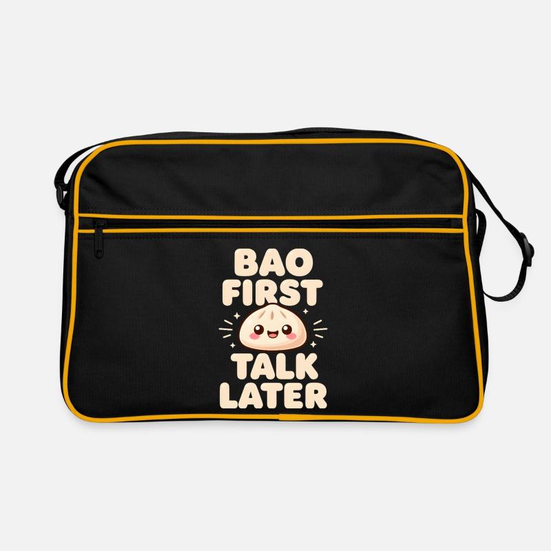 Bao First, Talk Later | Dumpling, Foodie Retro Bag