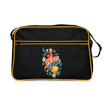 Zeste Libre Citrus Florilège - Sac Retro - noir/or - Devant