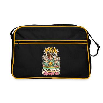 MFA Da Dokta is da Chef - Retro Tasche - Schwarz/Gold - Vorne