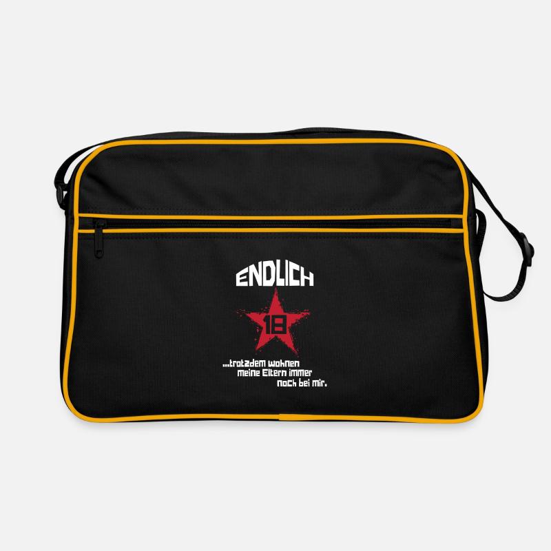 Endlich 18 Eltern wohnen noch bei mir Retro Tasche