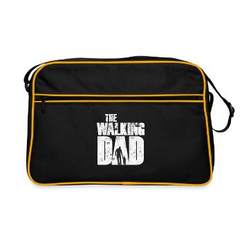 The Walking Dad Vater - Retro Tasche - Schwarz/Gold - Vorne