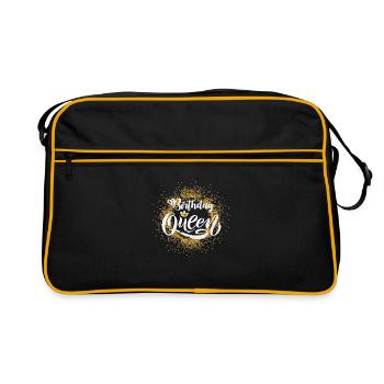 Anniversaire reine de la reine - Sac Retro - noir/or - Devant